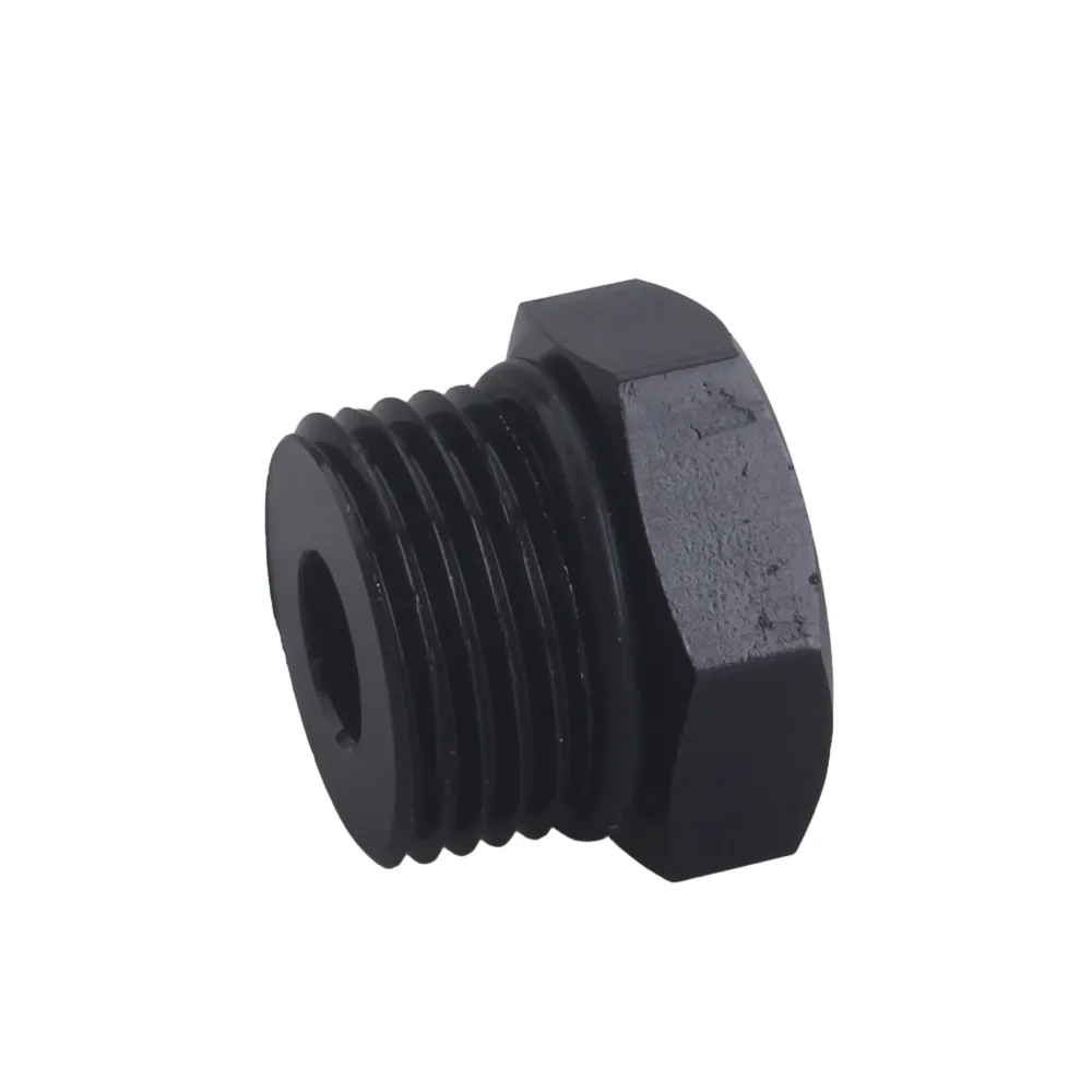 thumbnail image 2 of JDT Racing 10AN ORB Hex Head Block Off Port Plug – Black Aluminum With O-Ring 2 of 2