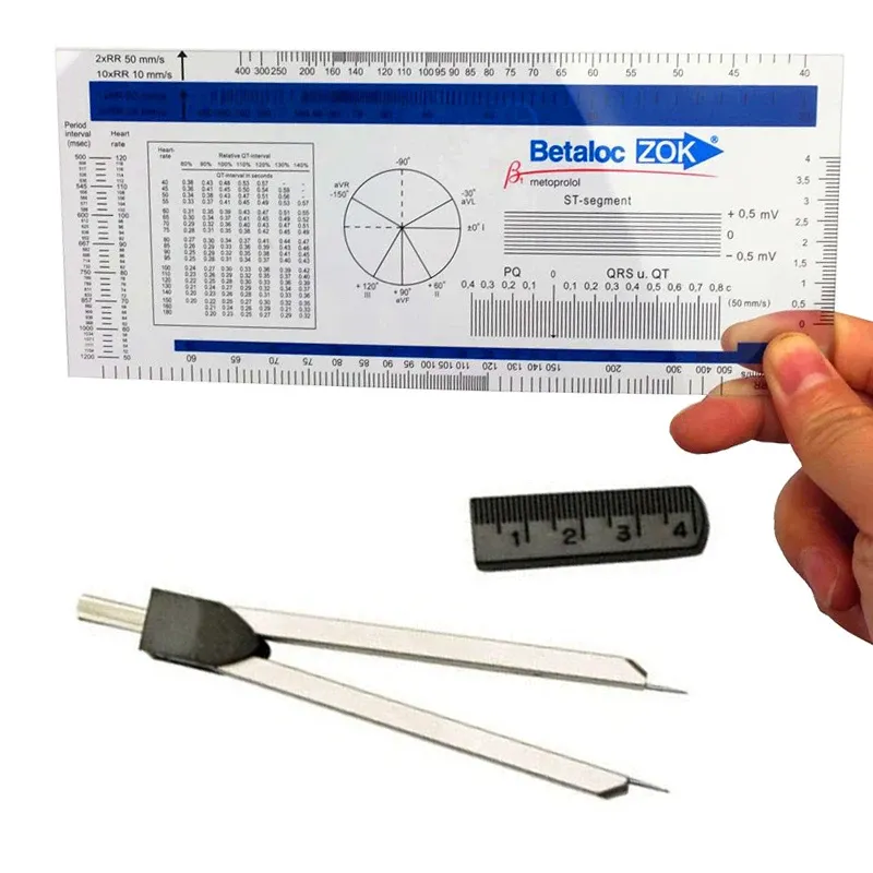 PVC ekg ruler Medical Caliper - Efficient EC Goniometer and ...