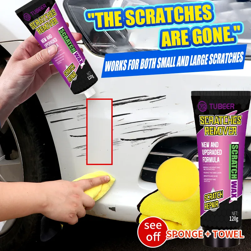 Car Scratch Remover Paste - 2025 Upgrade Scratch Repair Kit With Sponge For Vehicles