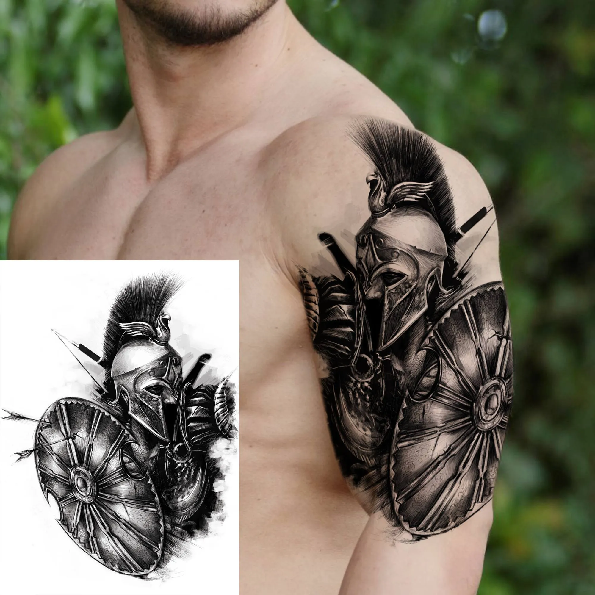 6 Sheets Tribal Spartan Warrior Temporary Tattoos for Men Adults Tattoo  Paper Fake Ancient Roman Gladiator Stickers from Dhgate Permanent Makeup  Machines - price 15.37, image size:2000x2000