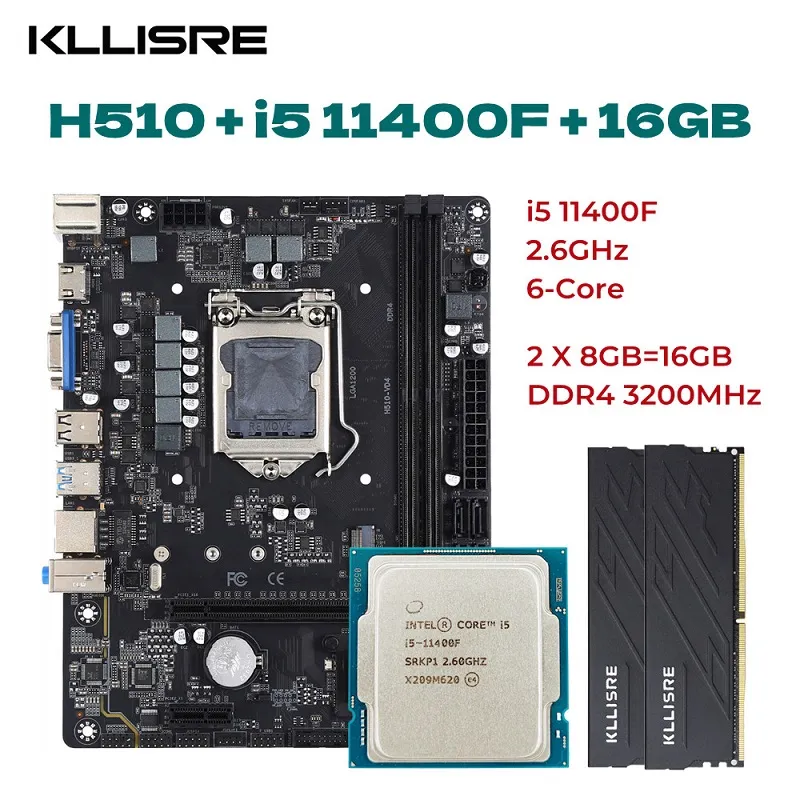 H510 Motherboard Kit: i5 11400F, 16GB DDR4 RAM