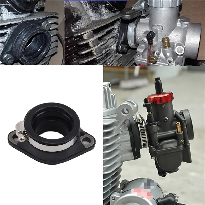 45mm Flange Adapter Carb Manifold Boot Kit For Motorcycle