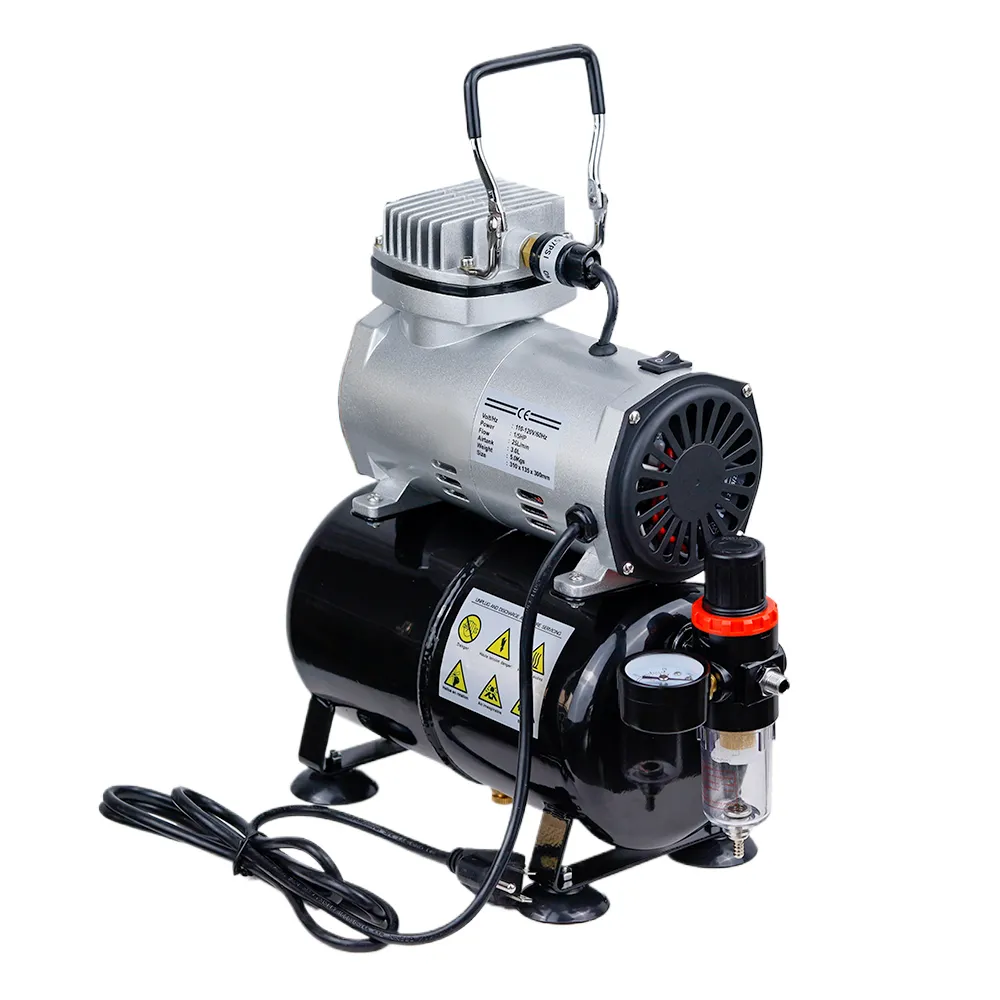 Silent TC20T Airbrush Compressor Kit for Furniture Repair Silent TC20T Airbrush Compressor Kit for Furniture Repair