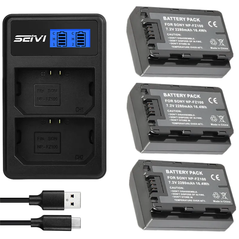 Battery Charger Battery A6600 Sony A6600 A7R Batteries For Blink - Main Image