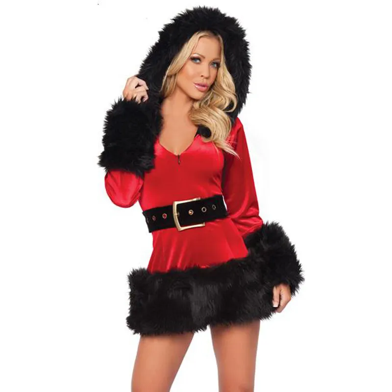 Seksi Yeti kin Noel Baba Kostum Yeti kin Mrs Claus K yafet Kad nlar Noel Suslu Elbise Cosplay Ile apka Partisi Elbise Yi TL1 015.83 DHgate
