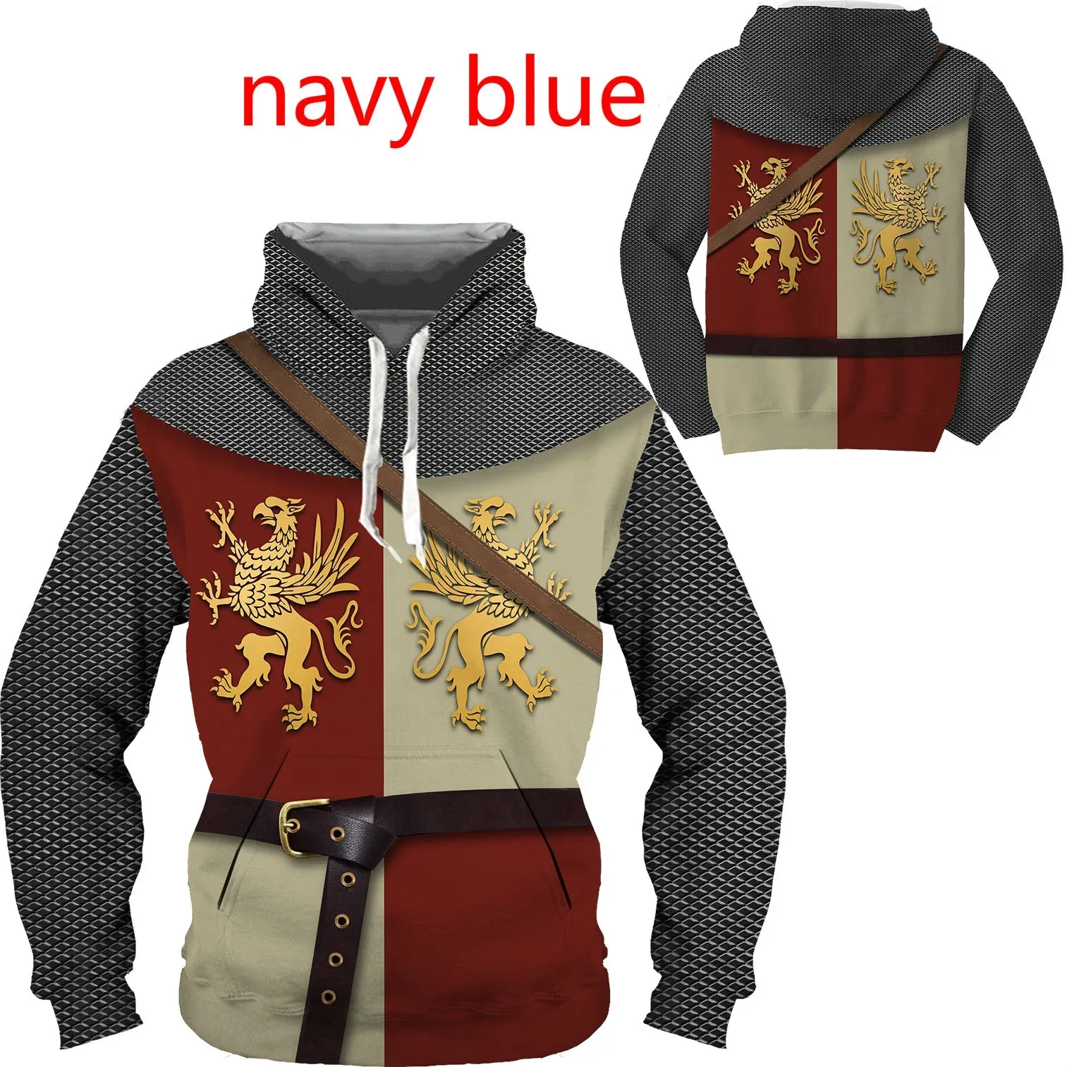 Medieval knight hoodie best sale