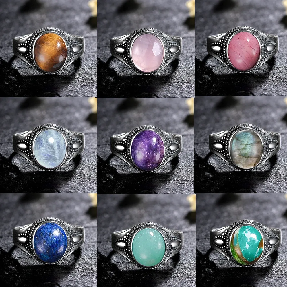 DHgate.com:Sterling Silver Ring with Oval Natural