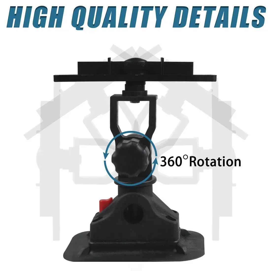 Fishing Rod Holder Bracket Tube 3 Rod Rack Side-Mount Fishing Pole Rod ...