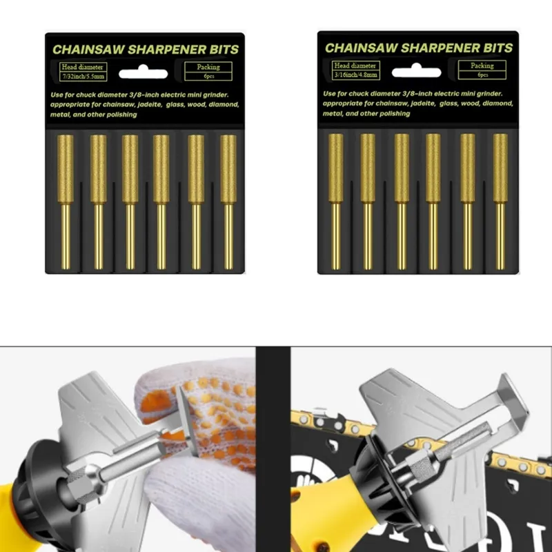 DHgate.com:6pcs Chainsaw Sharpening Stone Set - Diamond Grinding Bits ...