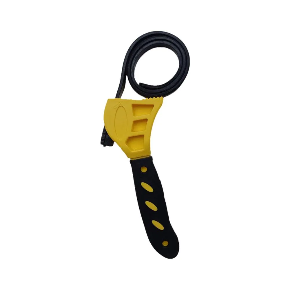 2-Piece Rubber Strap Wrench Set: Adjustable Oil Filter Wrench for Plumbing, 4 and 6