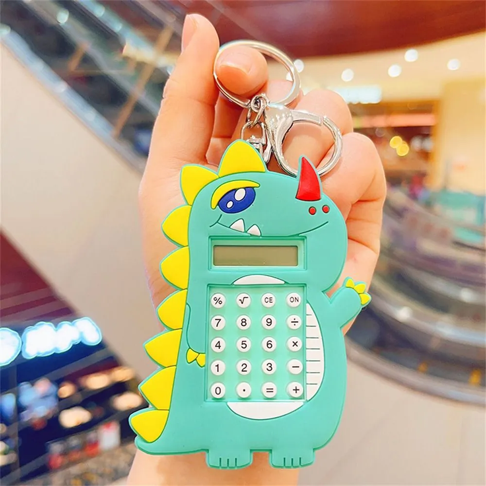 Office Electronics School Office Supplies Dinosaur Calculator Keychain Electronic Calculator Pocket Calculator Digit Calculator