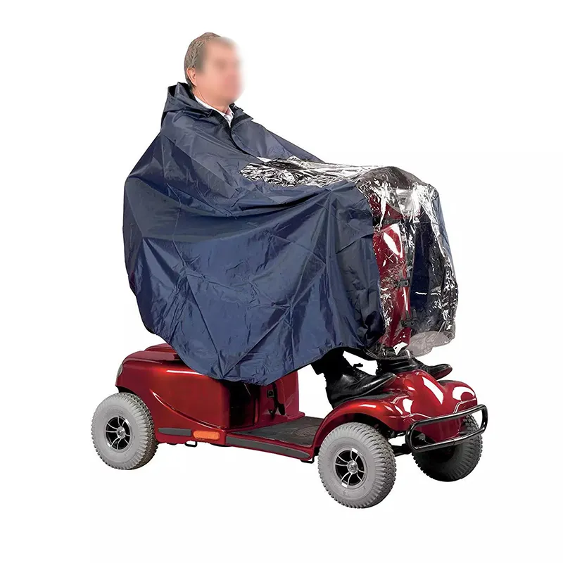 Rainrider Poncho de pluie pour vélo, vêtements de pluie à capuche, avec fenêtre de vision, imperméable pour vélo, bandes réfléchissantes, pour homme et femme