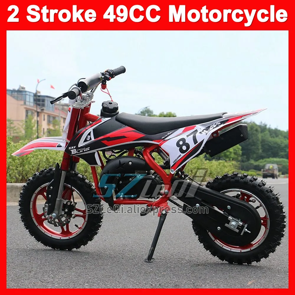 DHgate 2 Stroke 49CC Dirt Bike Motorbike for Kids Adults Off Road Gasoline Motorcycle for Racing ATV Motocross Electronics