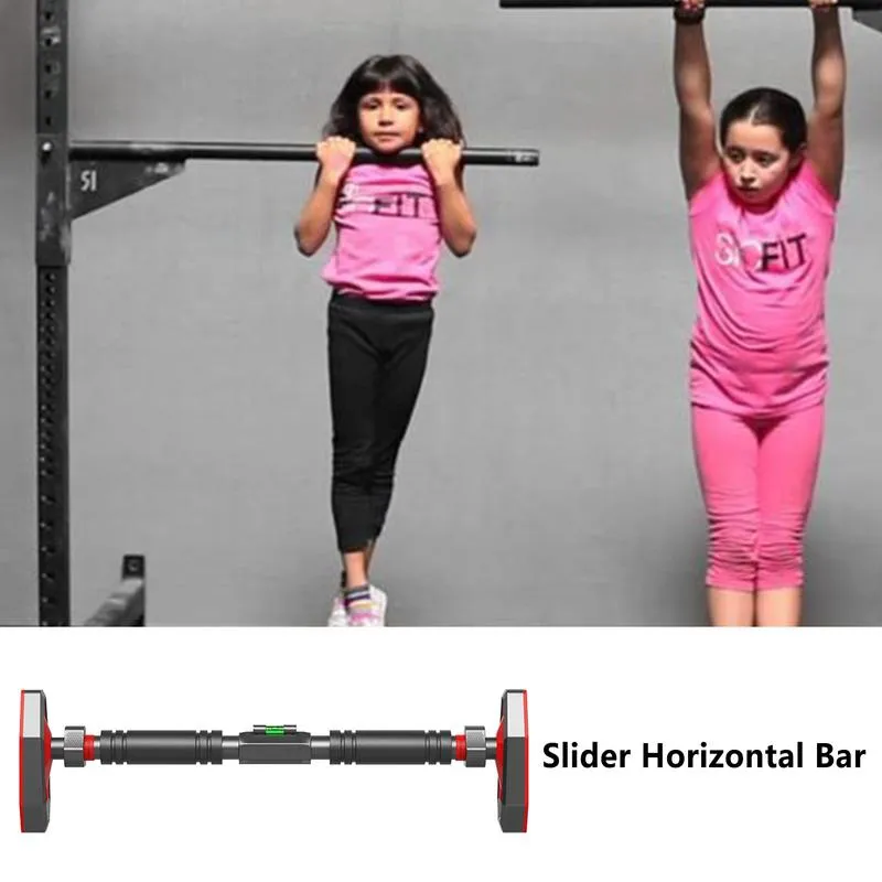 Telescopic Non Slip Chin Up Bar Pull Up Bar for Doorway Sit Up Bar Horizontal Bar