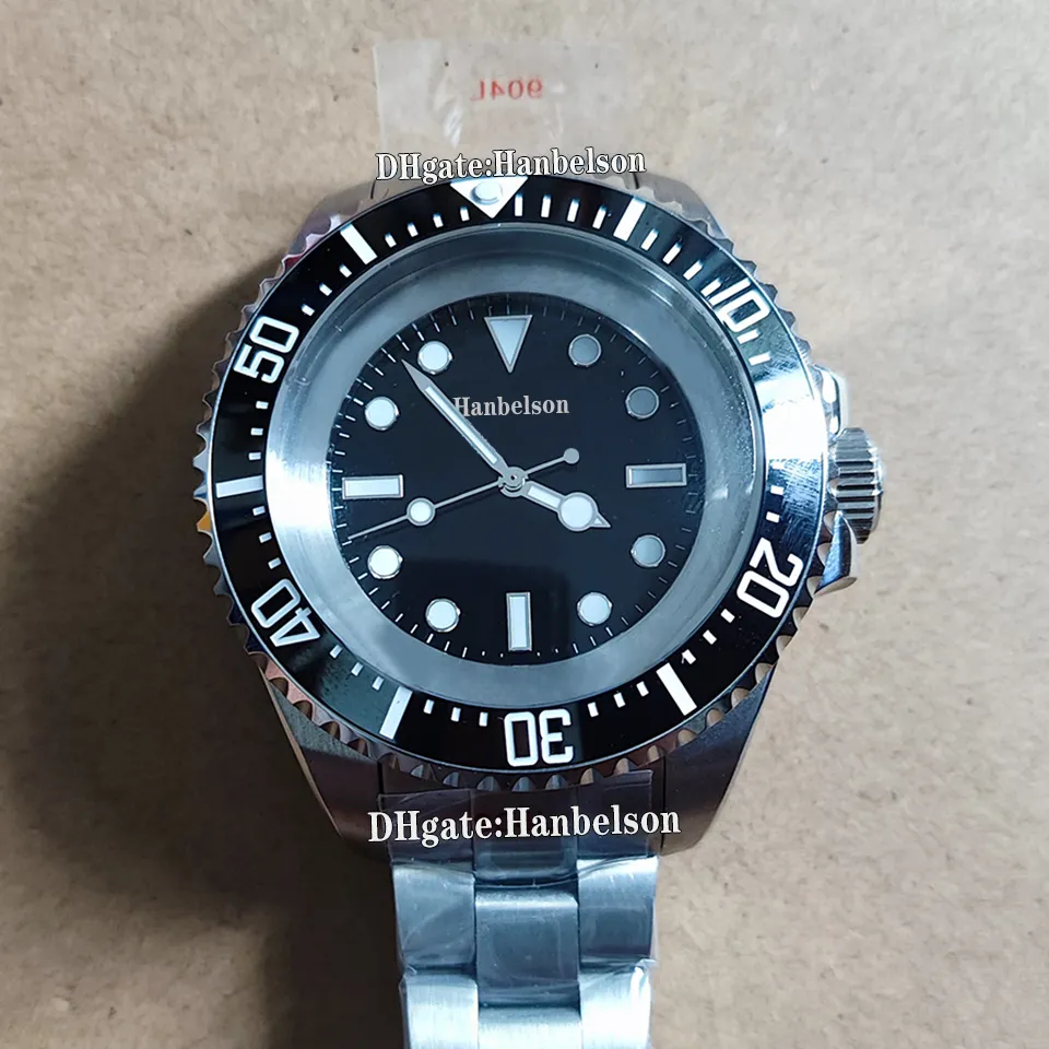 Large Mens Mechanical Watch 52mm, 904L Steel Case, Ceramic Bezel