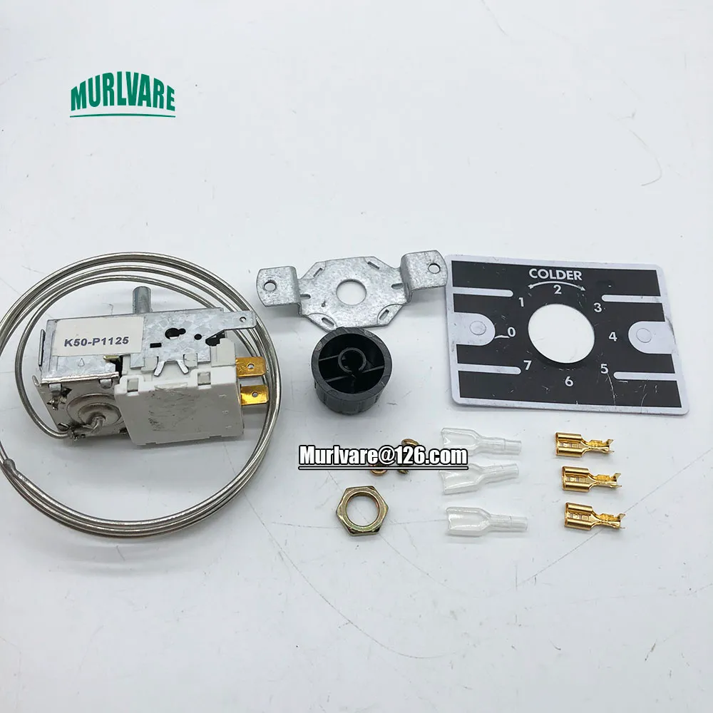 Sourcing Map Thermostat K50-P1125-001 – Kühlschrank-Temperaturregler Mit Kapillarrohr 1200 Mm, 4 Anschlüsse, 6A, Für Kühl- Und Gefriergeräte