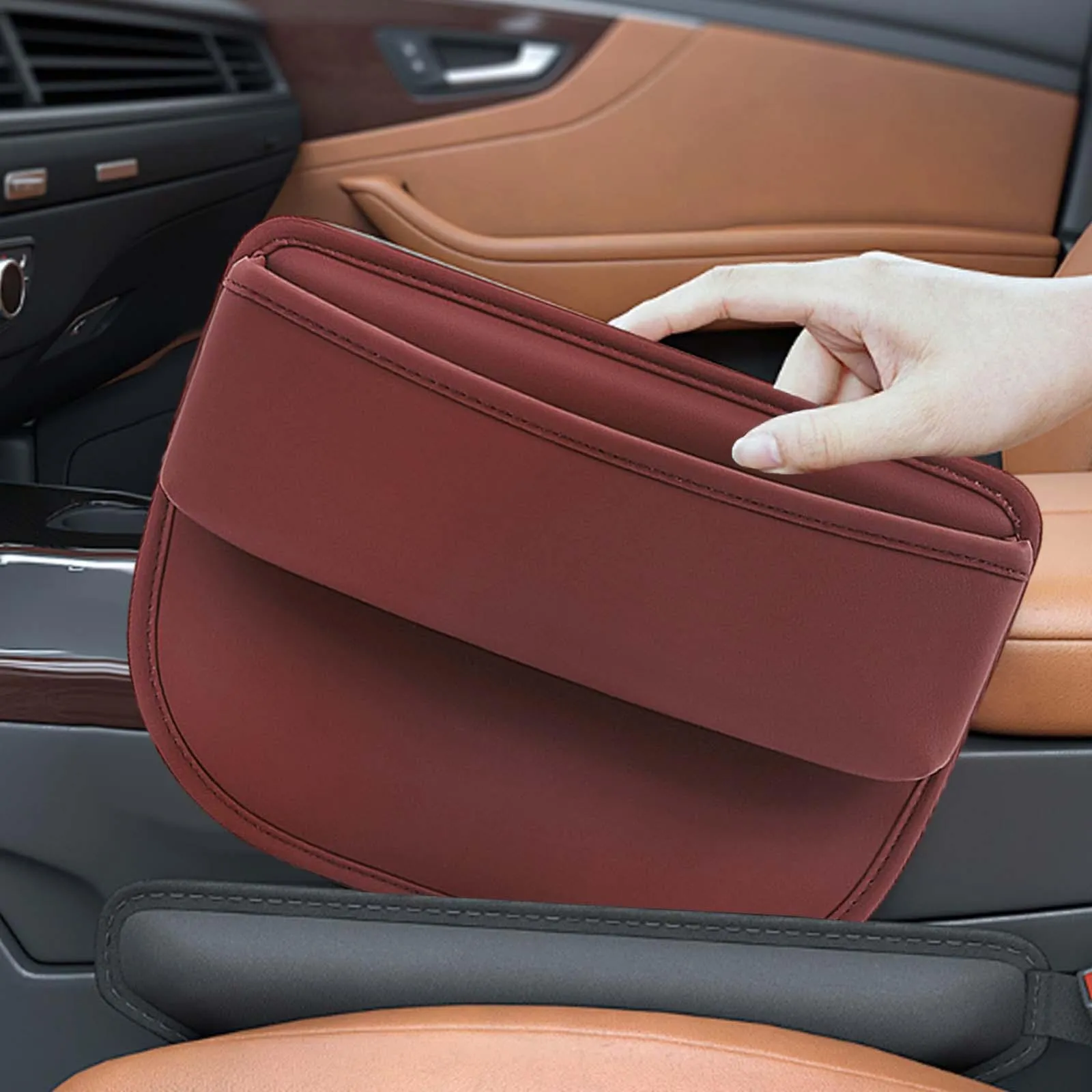 thumbnail image 2 of Car Seat Gap Filler Organizer, Auto Side Seat Gap Storage Box For Your 2 of 13