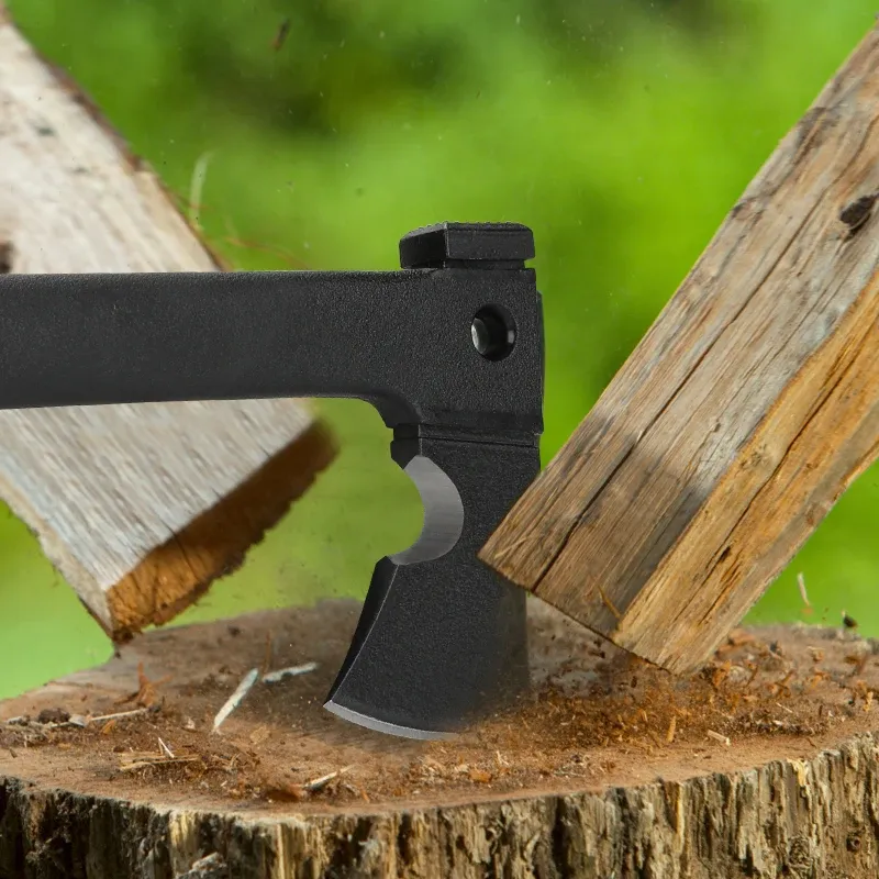 Multifunctional Outdoor Axe with Stainless Steel Single-bit Head