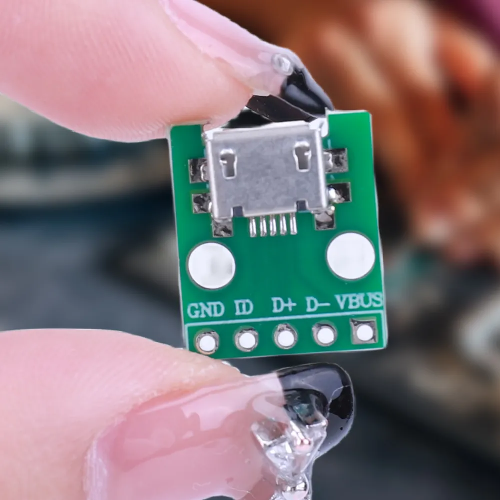 10pcs MICRO USB to DIP Adapter 5pin female connector B type pcb 10pcs MICRO USB to DIP Adapter 5pin female connector B type pcb