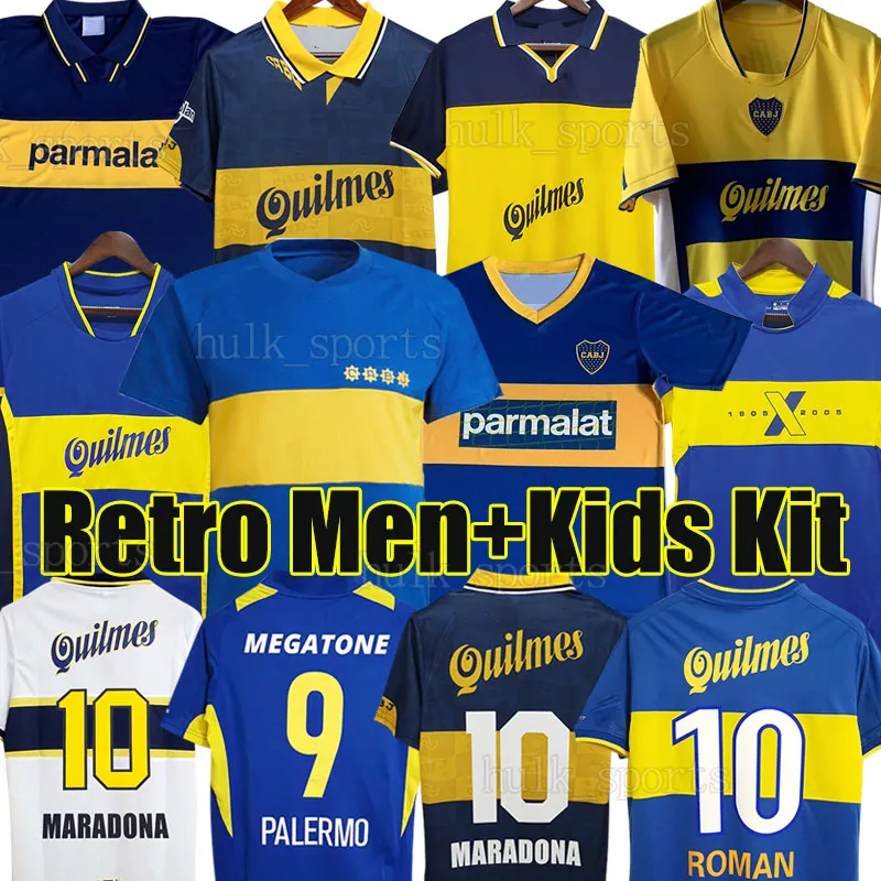 1981 95 96 97 98 99 Boca Juniors Retro Soccer Jerseys Maradona