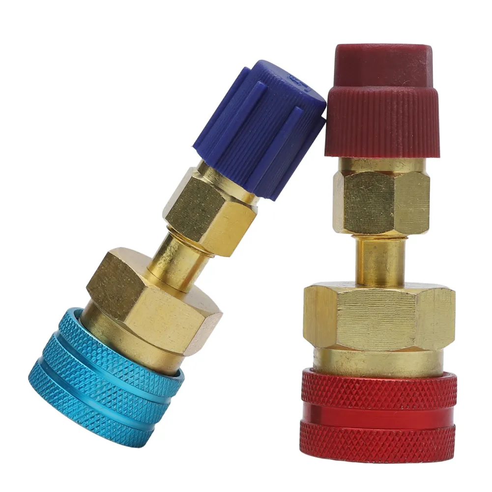 Raccord Rapide Pour Climatisation Auto R134 - Adaptateur Pour Basse Et Haute Pression - Universel