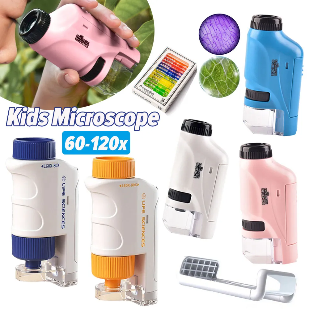 Red One Camera Kit: Mini Pocket Microscope with LED Light - 60X-120X ...