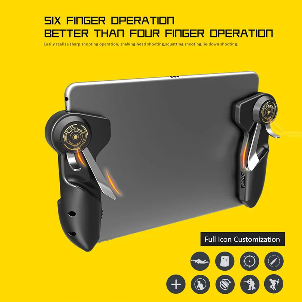 Tablet Game Controllers Triggers Six Finger Mobile... From Ddmyjan, $67 ...