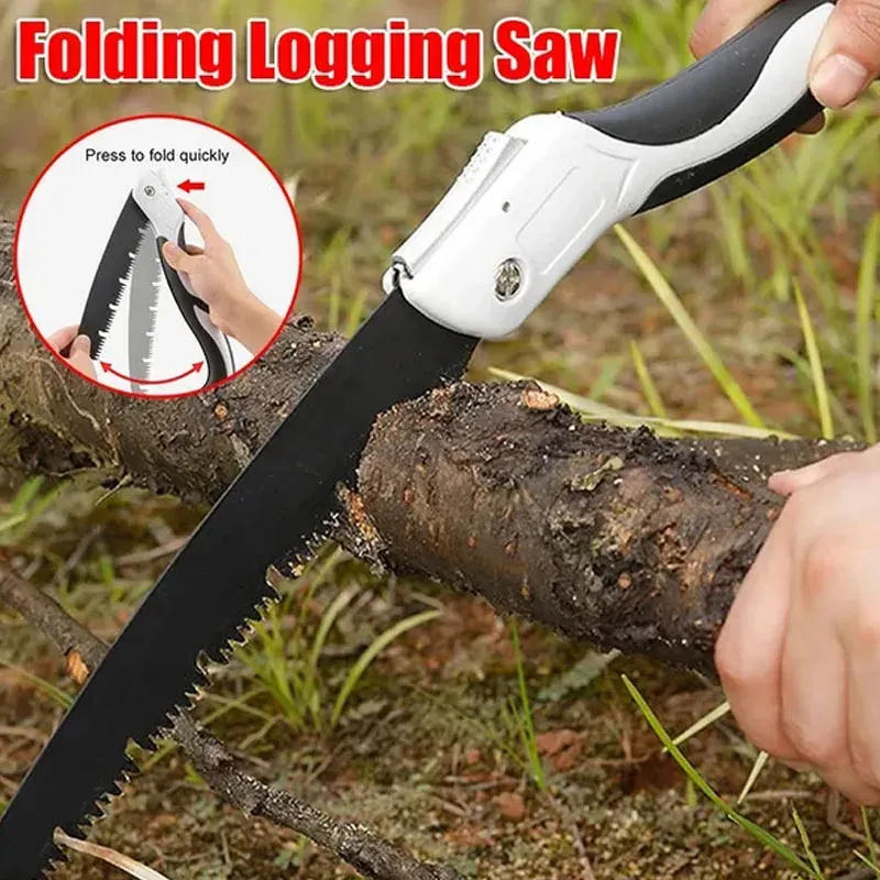 MYWISH 9.65 in. Folding Pruning Saw, Heavy Duty Folding Hand Saw with SK5 Triple-Cut Razor Teeth