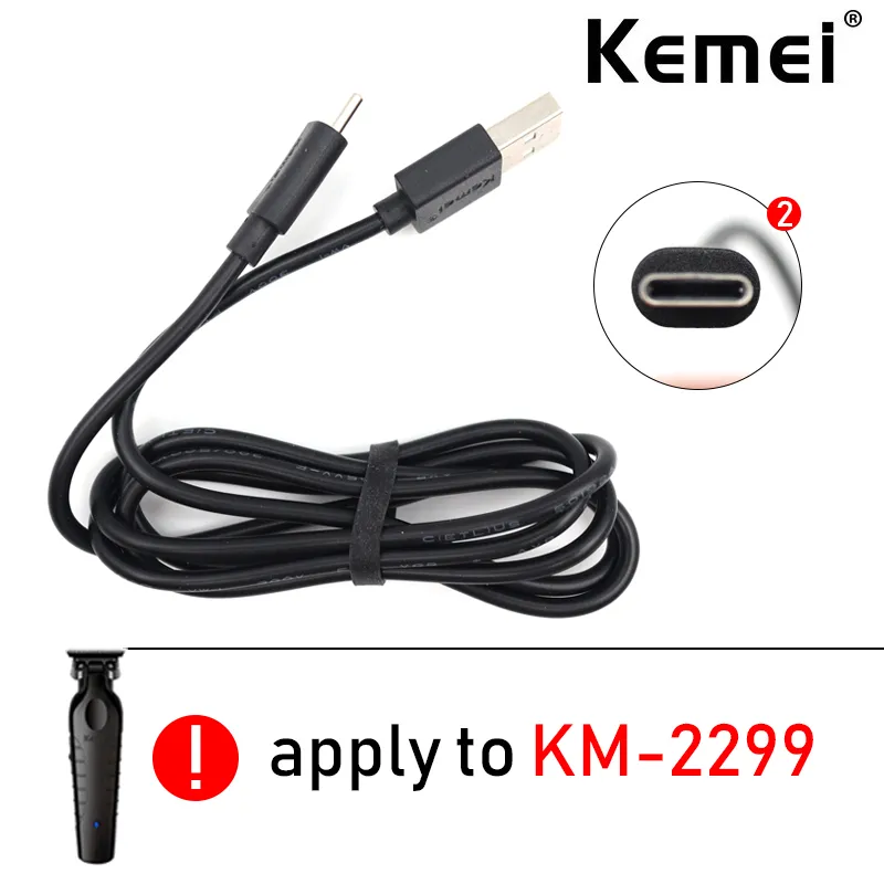 USB Power Charger Cable for Kemei KM-2299 Hair Trimmer Professional ...