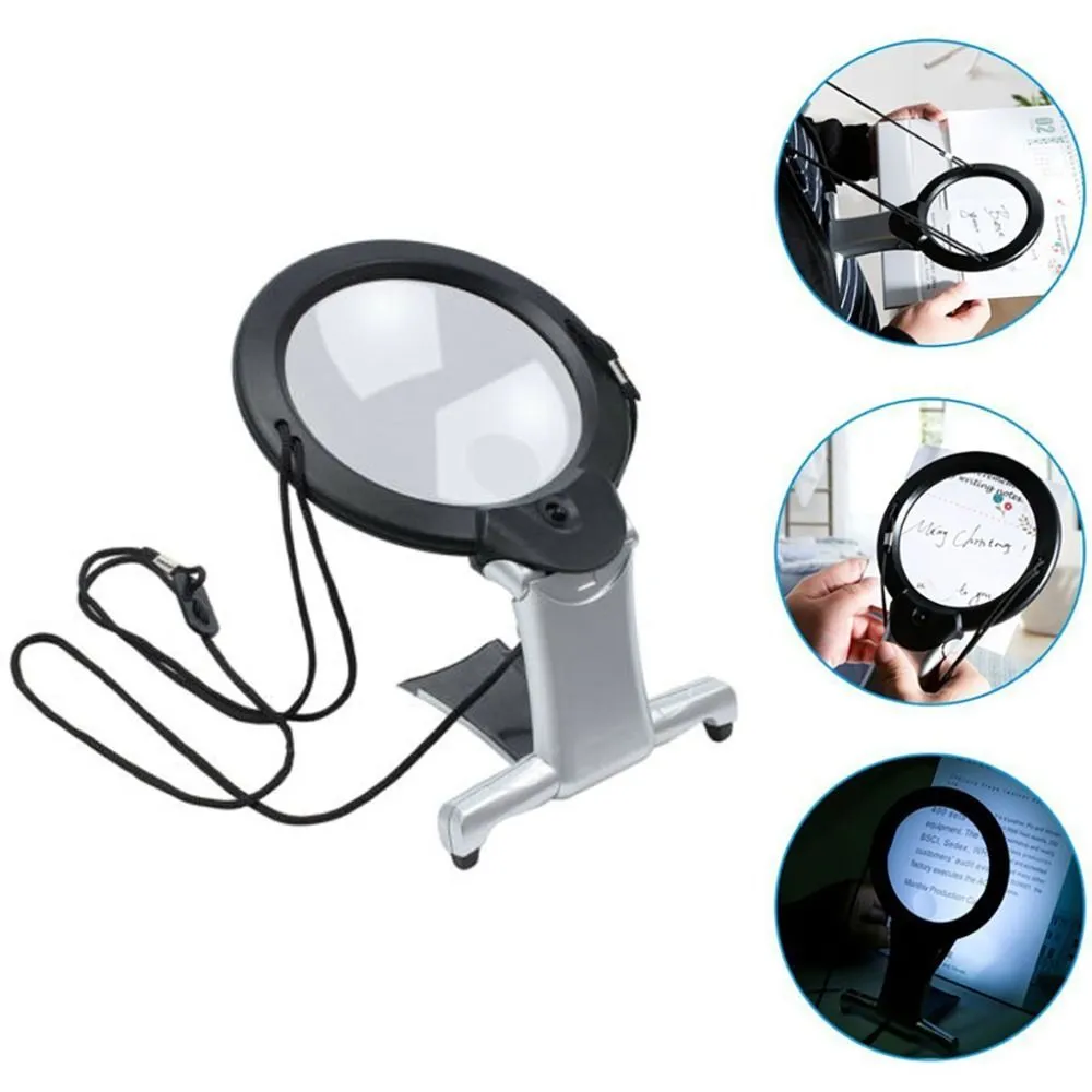 6X Magnifying Glass With Light And Stand Led Lamp Giant Magnifier Reading  Hands Free Desktop Magnifier Soldering Repair Tool From Homepro17, $12.34 |  DHgate.Com, image size:1000x1000