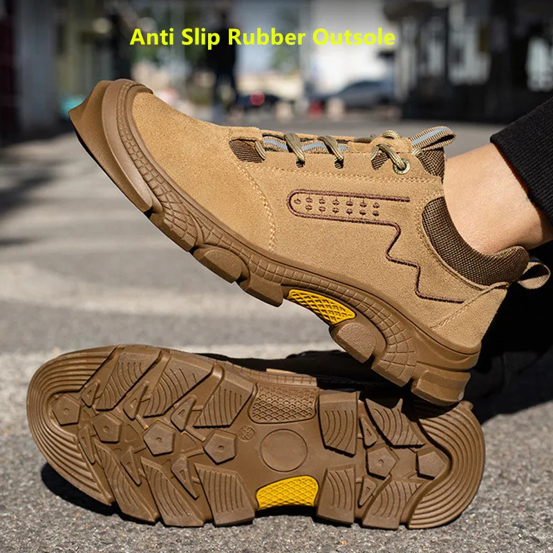Mens Steel Toe Safety Shoes Anti Slip Work Construction Boots With Puncture Proof Design And Protective Features From Factory Dh3513043 Bulk 255.3 DHgate.Com