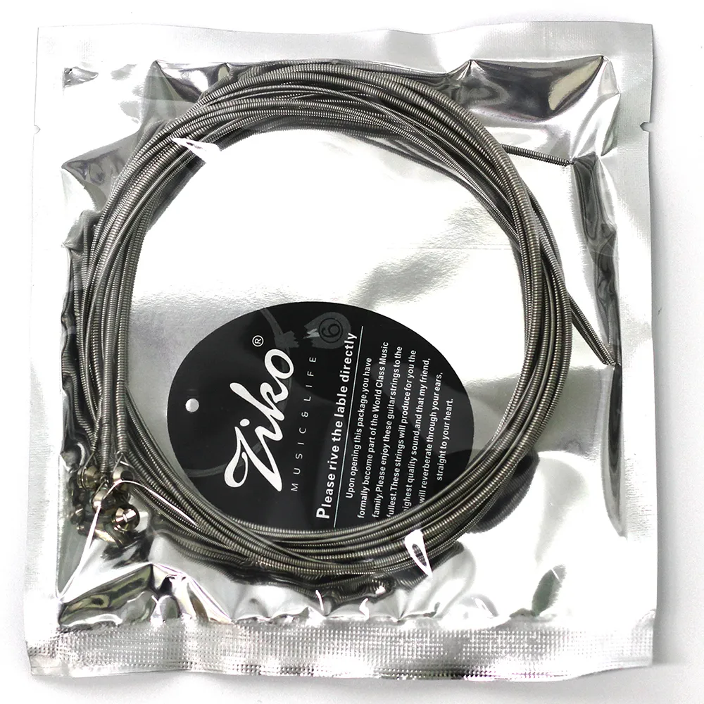 DHgate ZIKO Hexagonal Core Nickel Wound Bass Guitar Strings DN 045100 4 String Replacement Set for Superior Tone and Enhanced Durability Musical Instruments