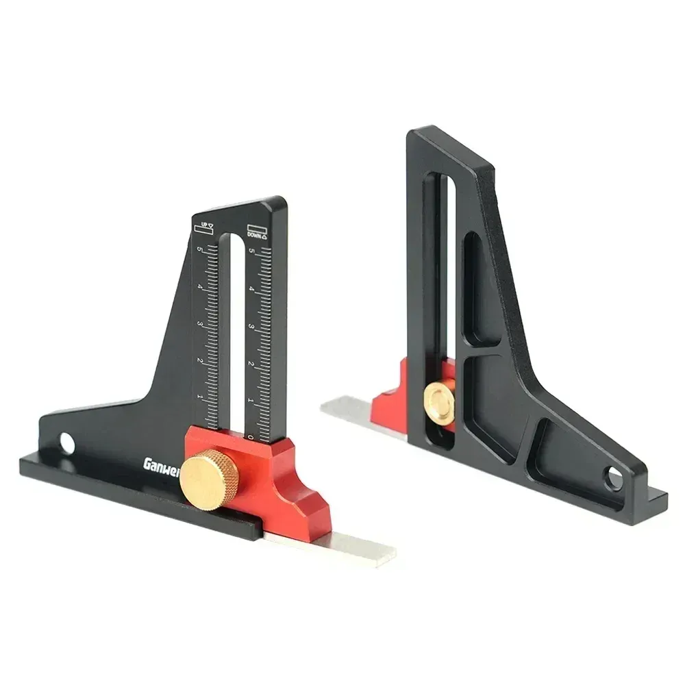 Jauge De Hauteur Et Profondeur, Règle De Mesure En Alliage D Magnetique 0 50mm Outil Professionnel De Menuiserie Pour Scie De Table Reglage Precise Des Lames Et Travail Du Bois 91463042