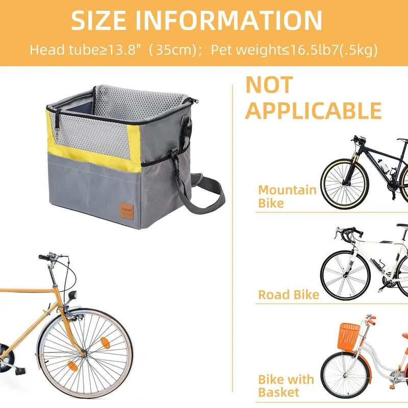 Mountain Bike Carrier Dog Buddy Bike Seat Basil Buddy Bicycle - Main Image