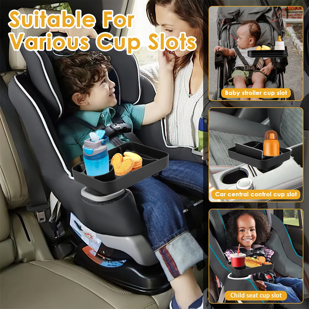 Portable Silicone Snack Tray For Couch With Cup Holder For Kids Car Seats Easy To Use Travel Solution From Ddmyjul 36.18 DHgate.Com
