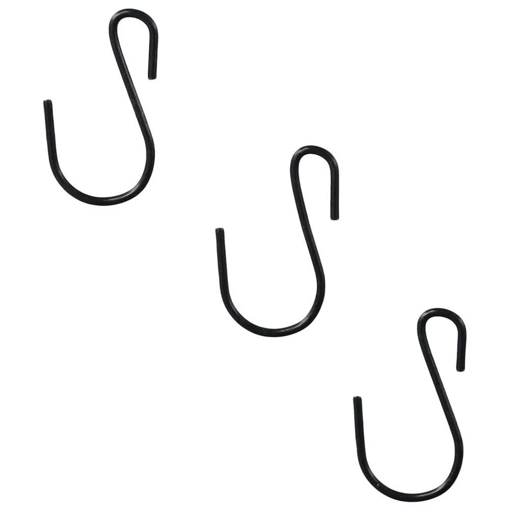 20pcs Black Metal S Hooks – 5 Plant Hangers Included, Heavy Duty Hanging Hooks
