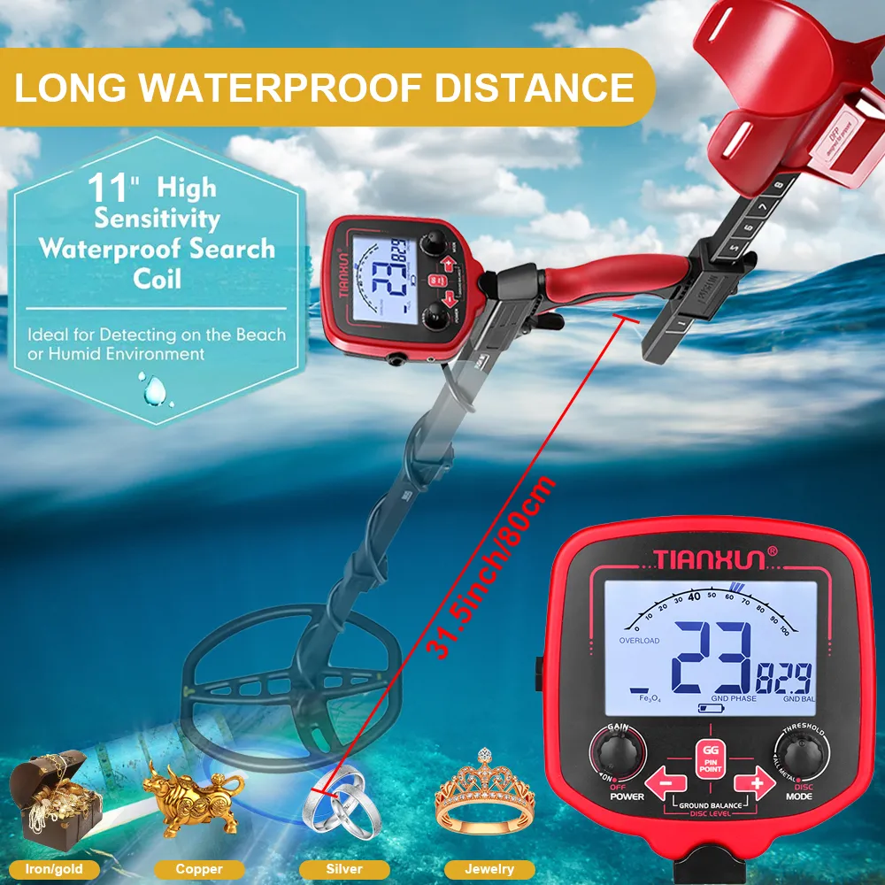 TIANXUN TX-850 PRO Metal Detector Underground Depth Scanner for