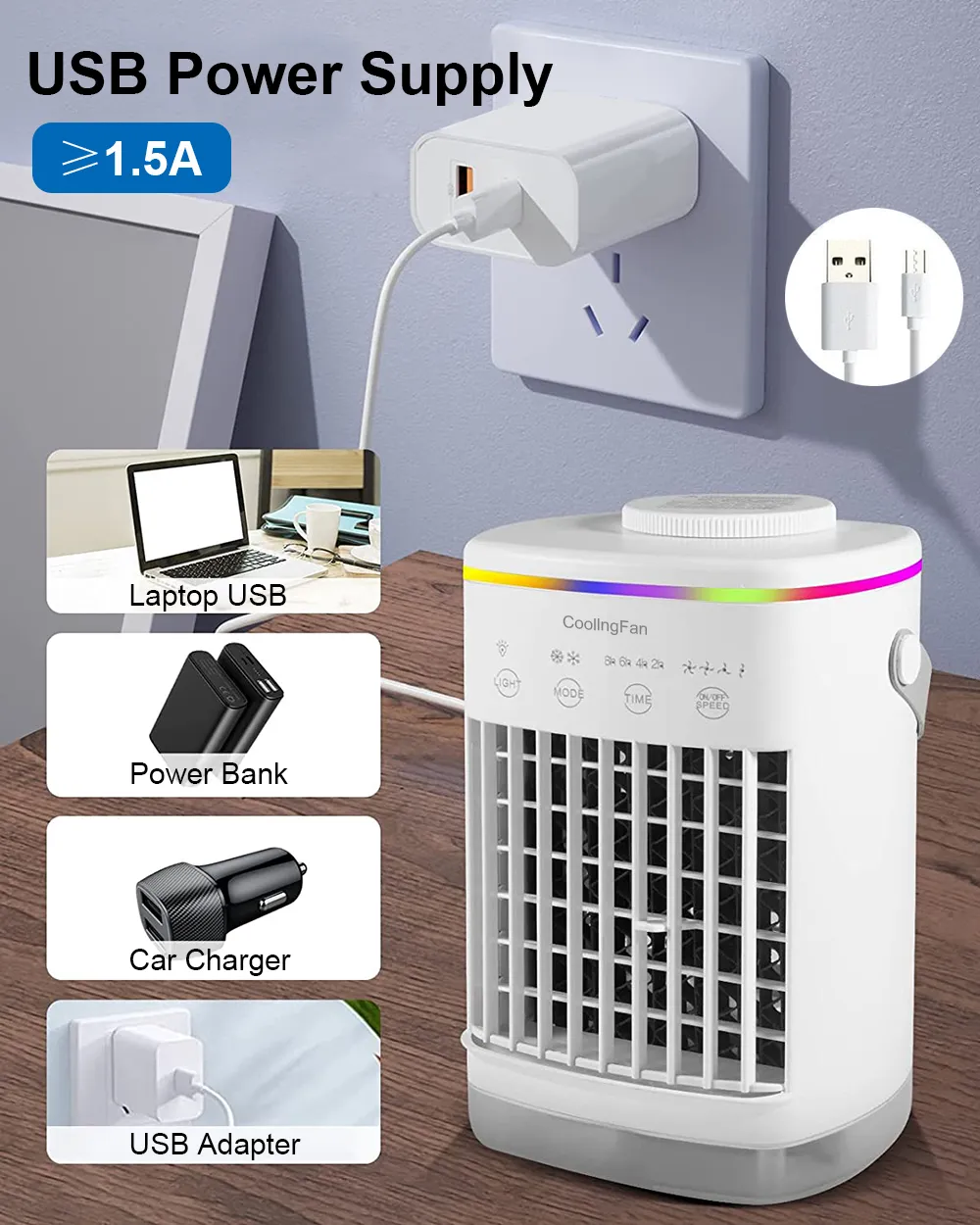 Portable Air Conditioner Mini Cooler USB Air... From Ddmyapr, $93.98 ...