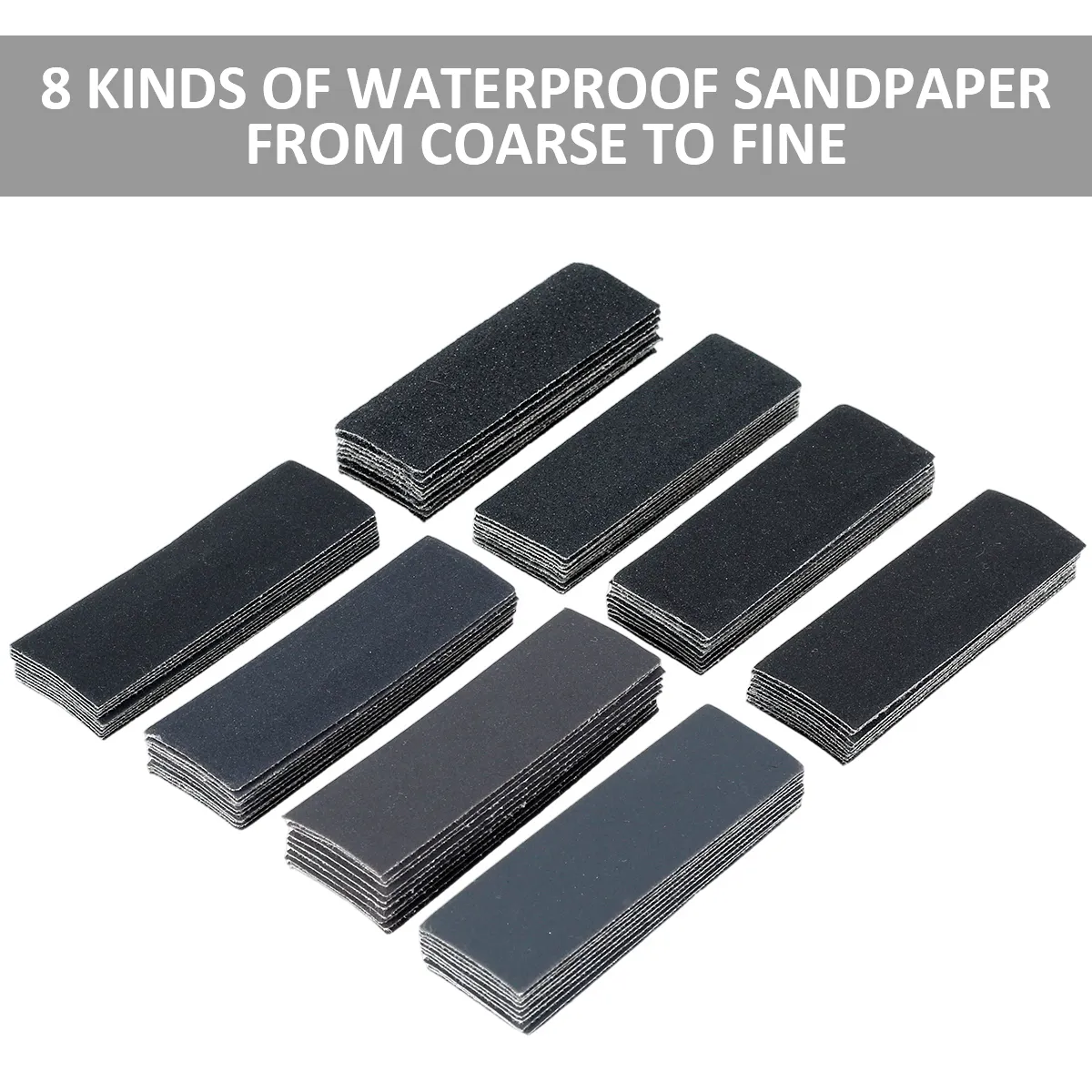 141-Pc Micro Detail Sander Kit – Hand Sanding Block With 80-600 Grit Wet/Dry Sandpaper For Tight Spaces & Small Projects-498754