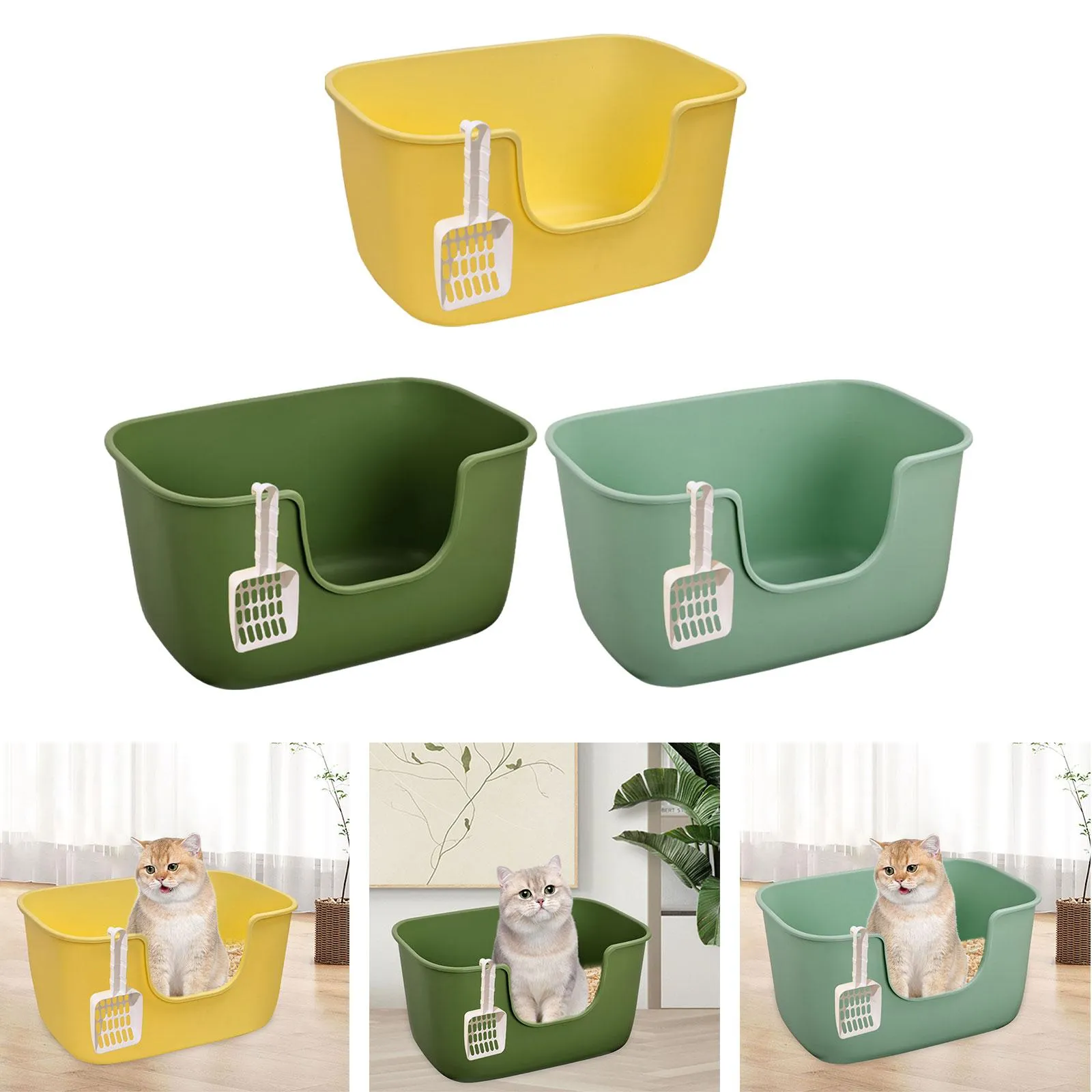 Small Spaces Best Small Litter Box Clean Open Top Cat Litter Box