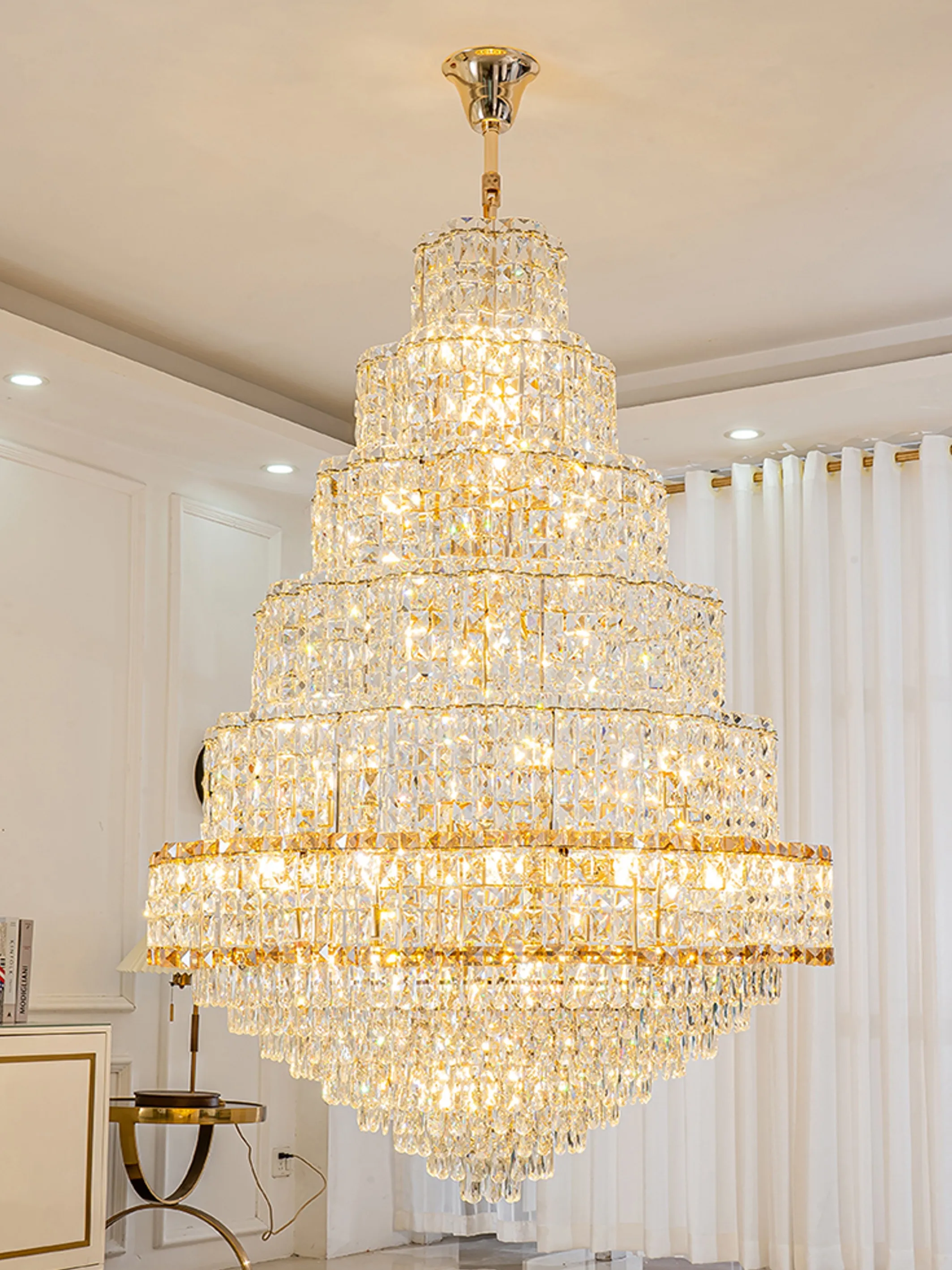 Large crystal light sale