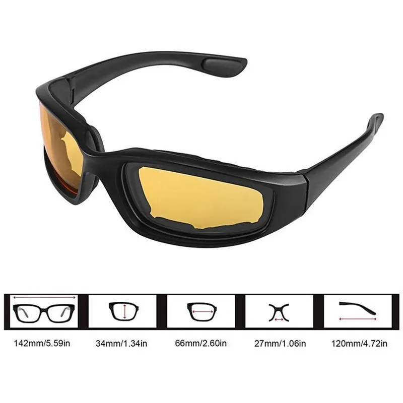 DHgate Polarized Night Vision Motorcycle Glasses PC Lens Anti Glare Motocross Goggles Automobiles Motorcycles