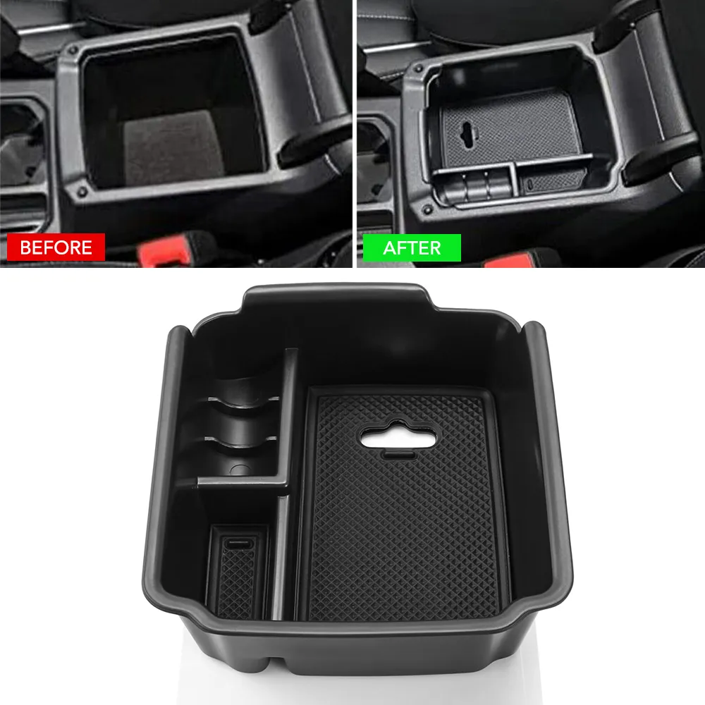 Armrest Storage Box Organizer Tray For 2024 Volkswagen VW Tiguan