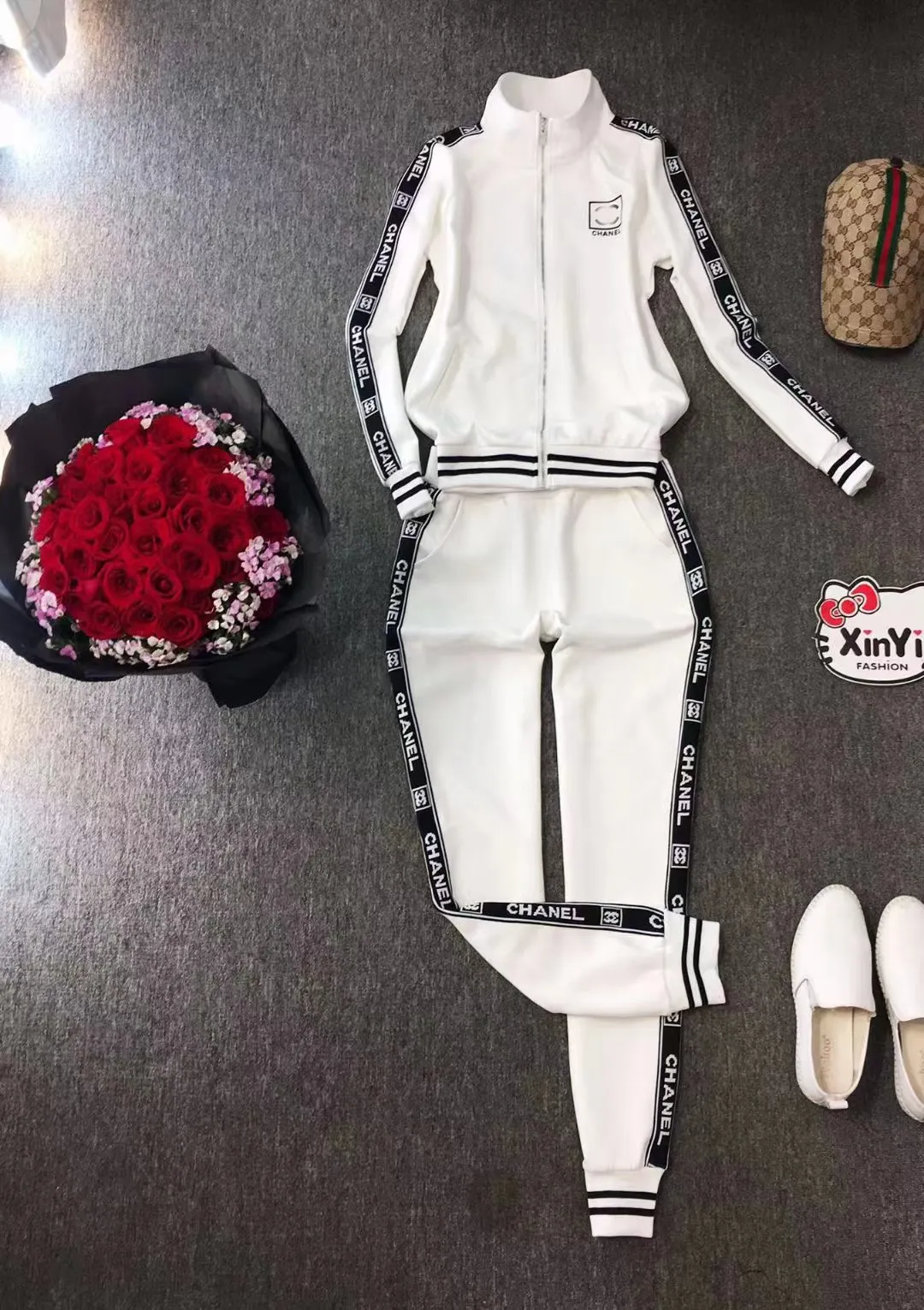 Fashion Fendi Tracksuit Ladies Miss Dior Women's Casual Tracksuit