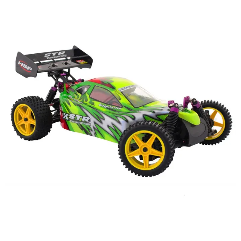 Nitro Power Off Road Buggy 4WD RC Car HSP Baja 1 10 Scale 94166 18CXP Engine 2.4G Radio Control