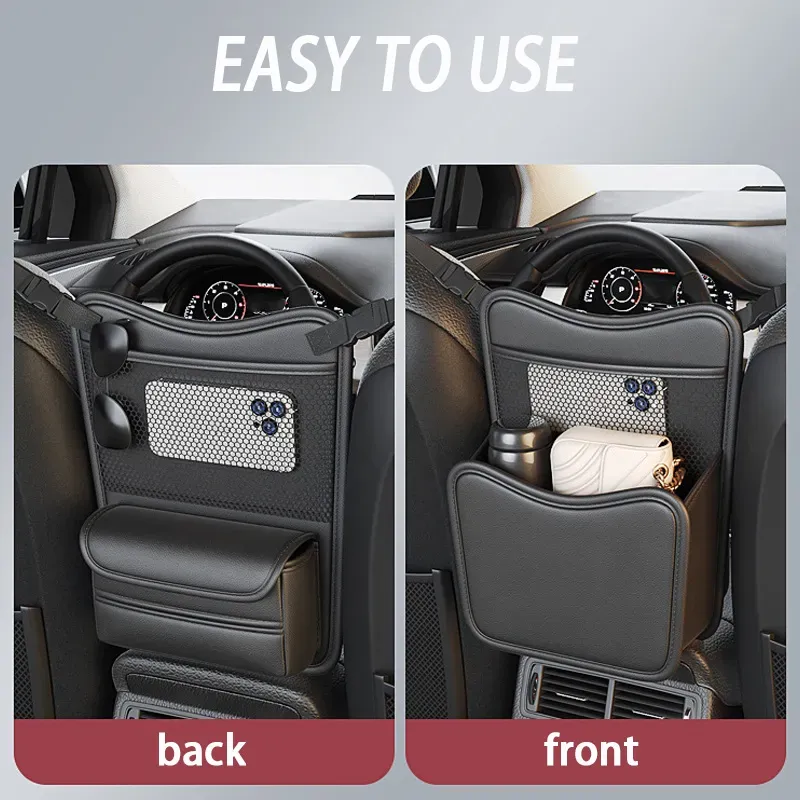 Car Purse Holder PU Leather Handbag Organizer Between Seats Large Capacity Car Net Pocket For Secure Storage From Ddmyapr 9.93 DHgate.Com