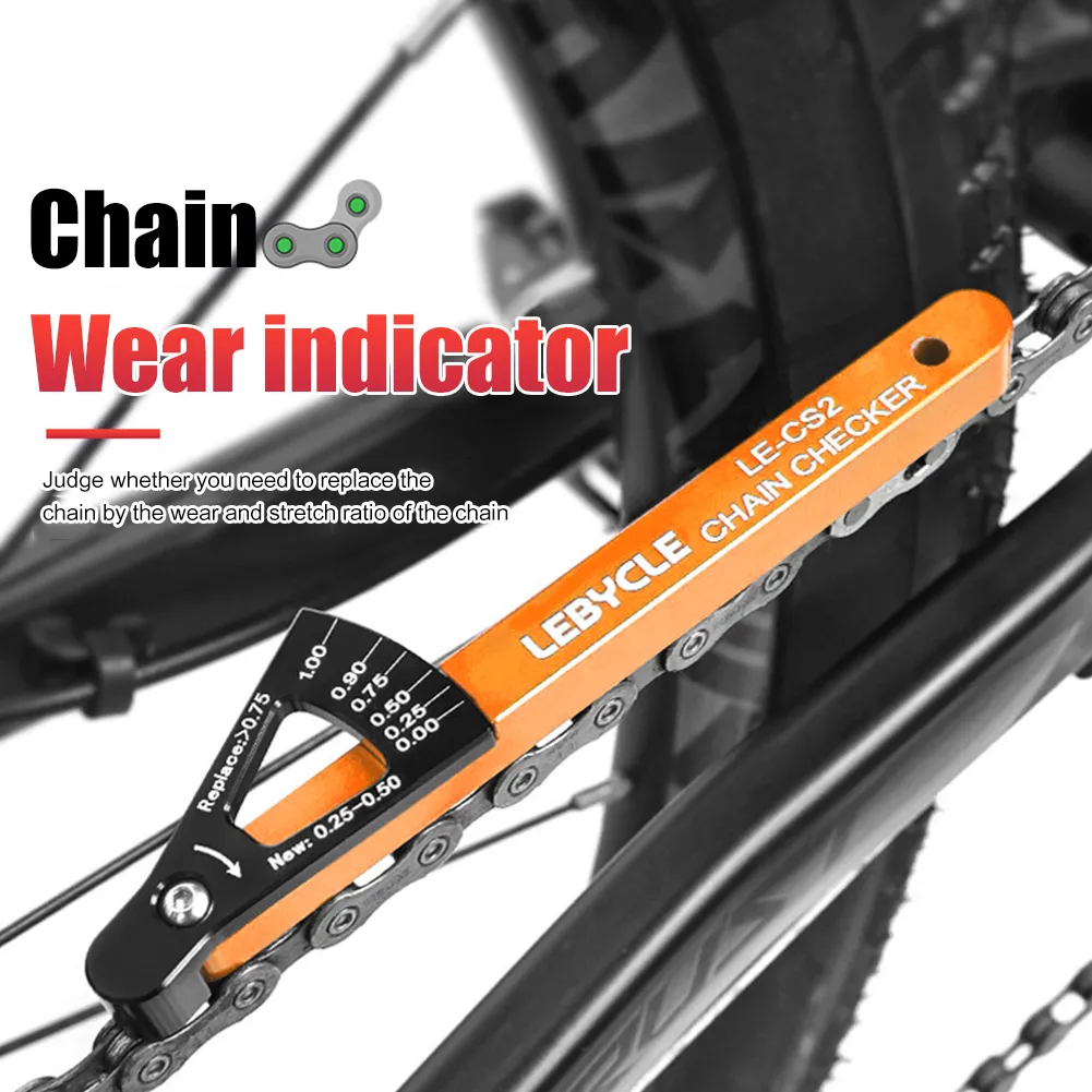 Bike Chain Tool Wear Indicator Multi Functional Bicycle Chain