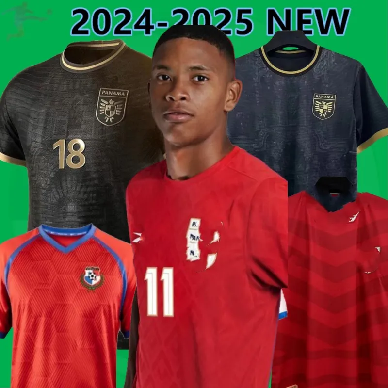 2024 2025 Panama Milli Takımı Futbol Formaları Cox Tanner 24 25 Siyah Carrasquilla Godoy Ev Kırmızı Uzak Beyaz Erkek Futbol Gömlekleri