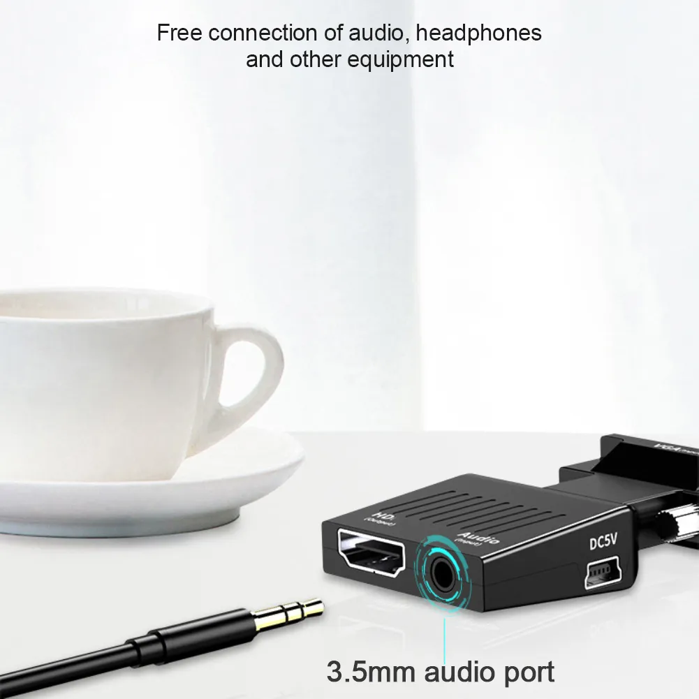 4K HDMI-compatible Adapter: Ultra-Portable 1080P HD Video Converter ...