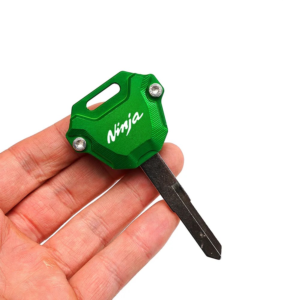 CNC Aluminum Motorcycle Key Case for Kawasaki Ninja 650 Ninja1000SX  Ninja400 ZX10R ZX6R Keyring Keychain, 2-Pack